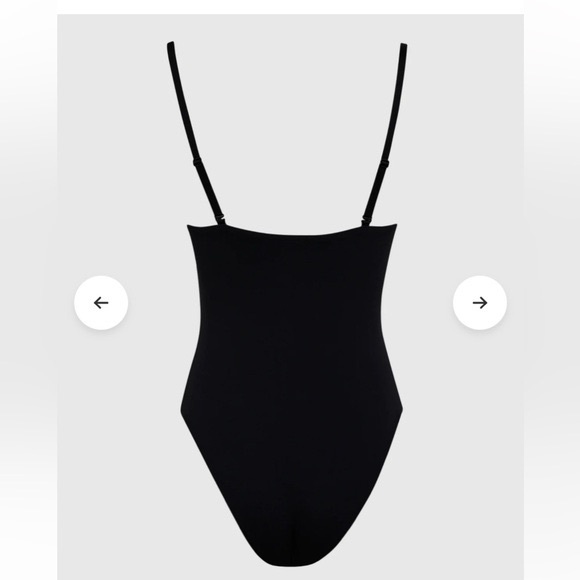 La SENZA black smooth lightly lined bodysuit Sz XL - Picture 4 of 4